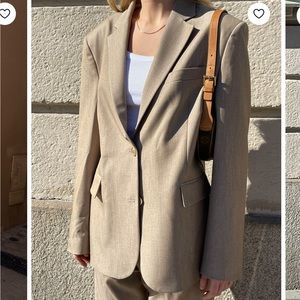 NWT Djerf Avenue Forever Blazer in Oat size Medium